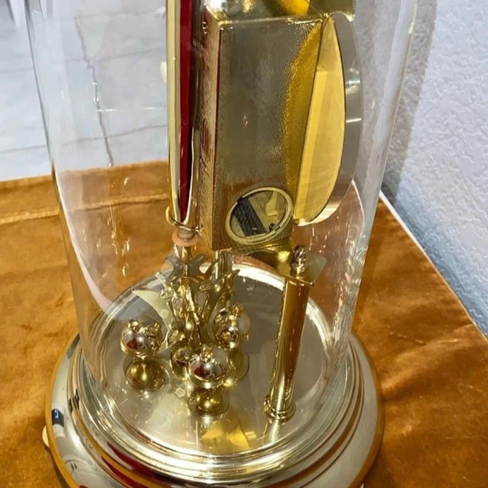 QUARTZ ANNIVERSARY WINDING CLOCK GERMANY VINTAGE